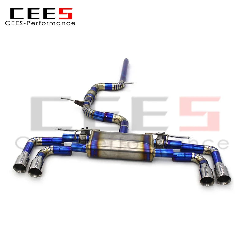 cees Catback Exhaust System for VW Golf MK7.5/7.5 GTI 2.0T 2015-2019  Performance Titanium Car Exhaust Pipe Muffler Assembly