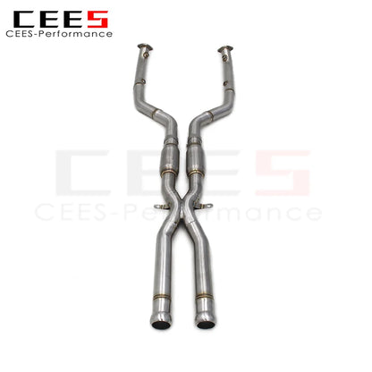 CEES Race version Equal length Mid pipe For BMW M3 E90/E92/E93 V8 4.0L 2008-2013 Exhaust Pipe Stainless Steel