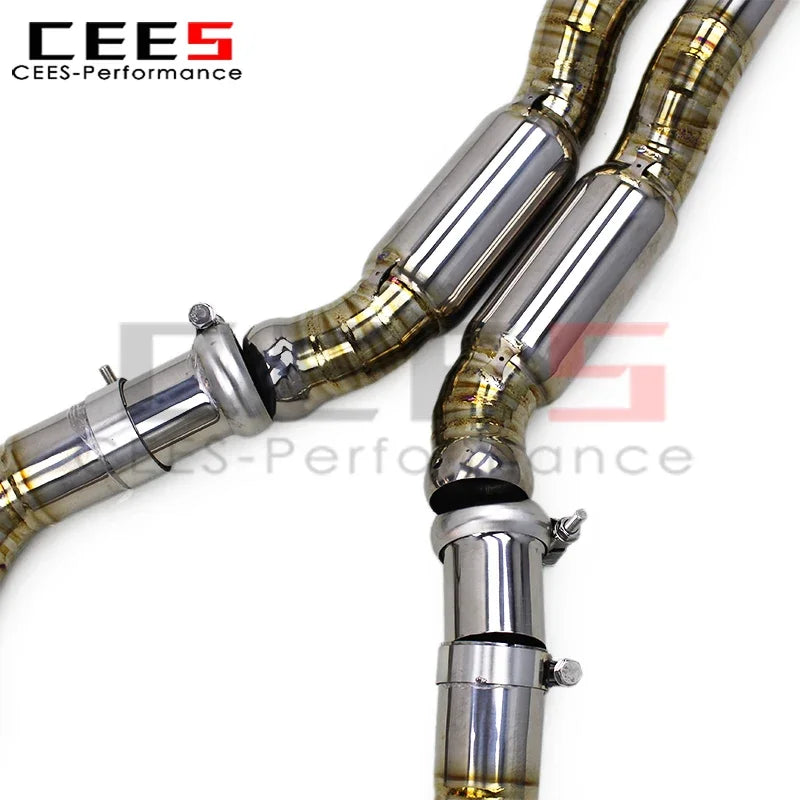 CEES Titanium Silver Escape Catback Exhaust Racing Exhaust System for BMW M2 G87 3.0T S55 2024 Car Escape Exhaust Muffler System