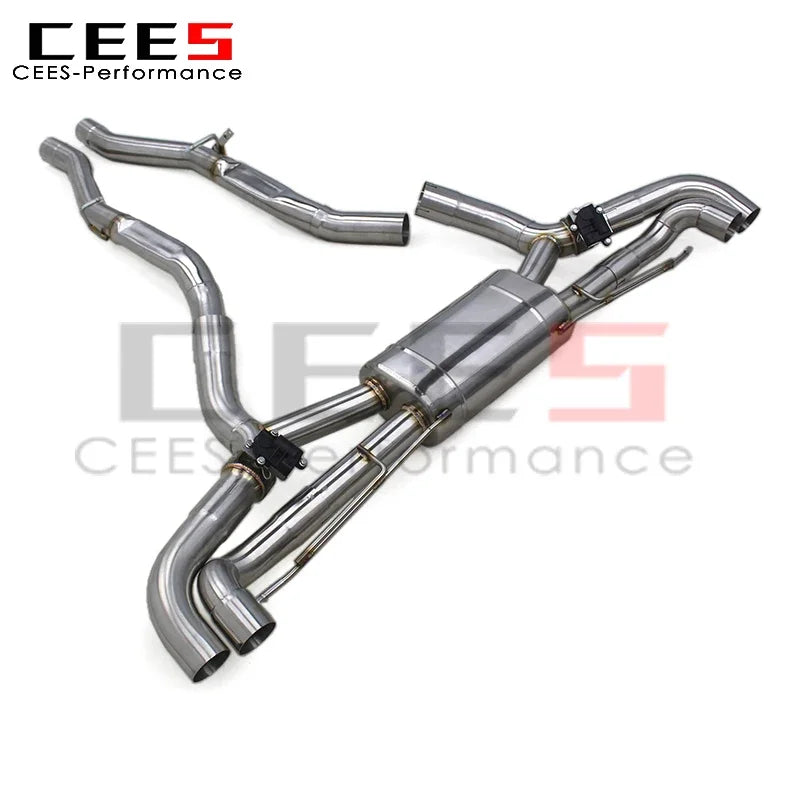 CEES Valvetronic Axle Exhaust Pipe for BMW X7 4.4TT G07 2019-2024 Stainless Steel Exhaust Valves Muffler