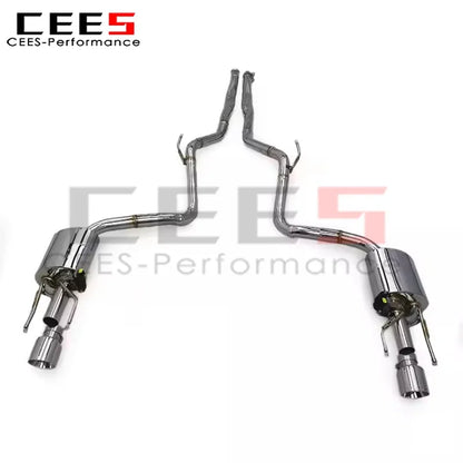 cees Performance Catback Exhaust System for Mercedes-Benz S350 W221 2005-2012 SS304 Stainless Steel Escape Exhaust Pipe Muffler