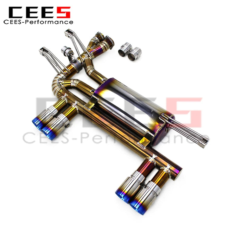 cees Tuning Rear Axle Catback Exhaust Pipes for BMW M3 E46 L6 3.2L 2004-2006 Titanium Racing Exhaust Catback Muffler System