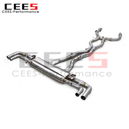 CEES New Style Catback Exhaust System For Mercedes-Benz GLE63 AMG W167 4.0T 2020-2023 Stainless Steel Car Exhaust Pipe Muffler