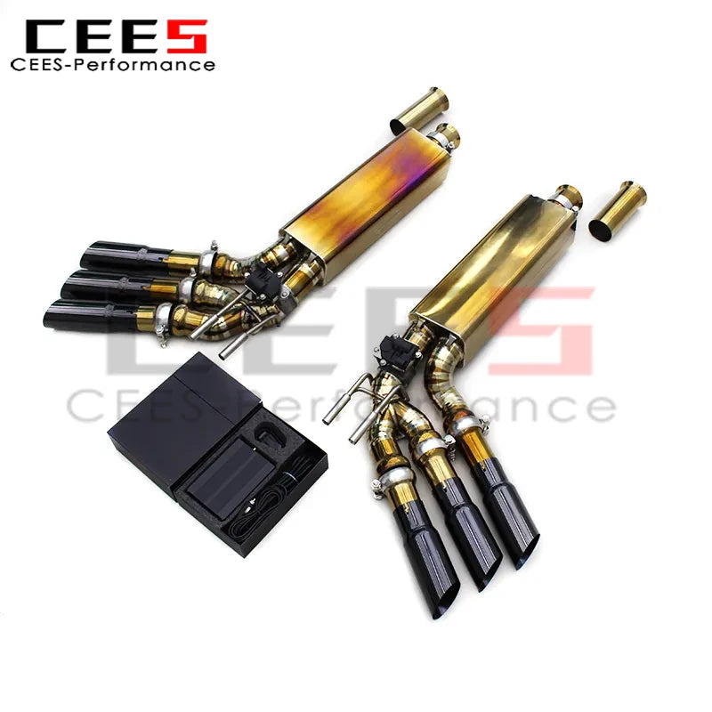 cees Complete Catback System for Mercedes-Benz G63 AMG W464 4.0T 2019-2023 Titanium Exhaust Pipe Muffler Free Flow Downpipe