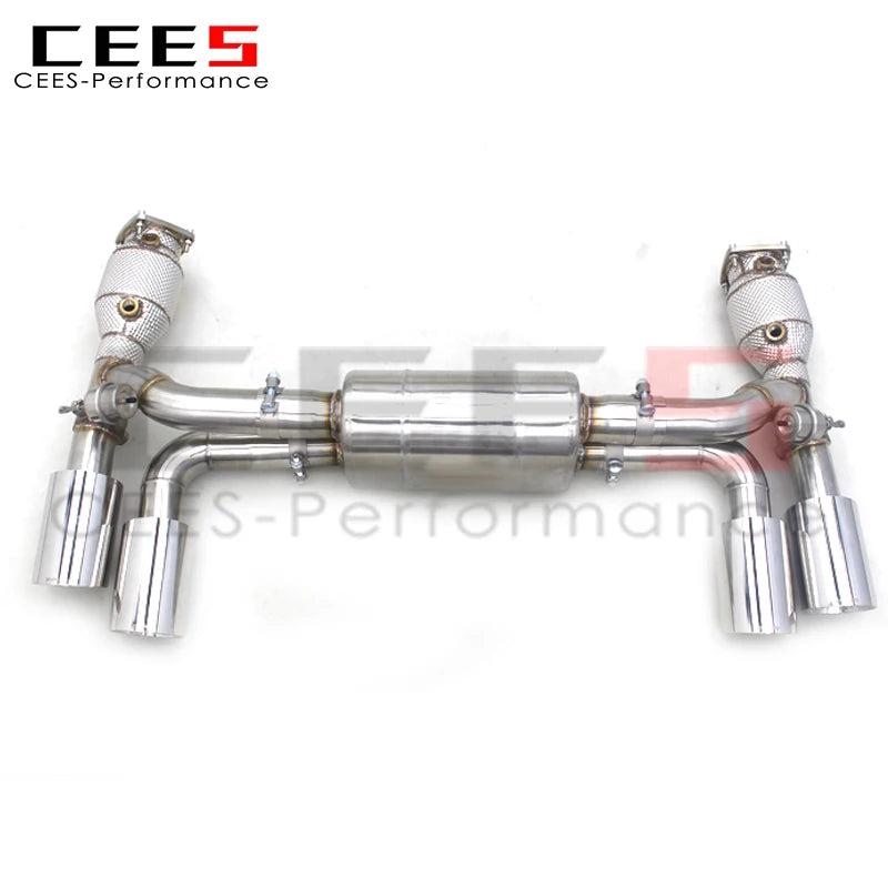 CEES Catback Exhaust  System catted downpipe Performance Exhaust Pipe escape For Porsche 911 991/991.2 3.0T 2016-2018