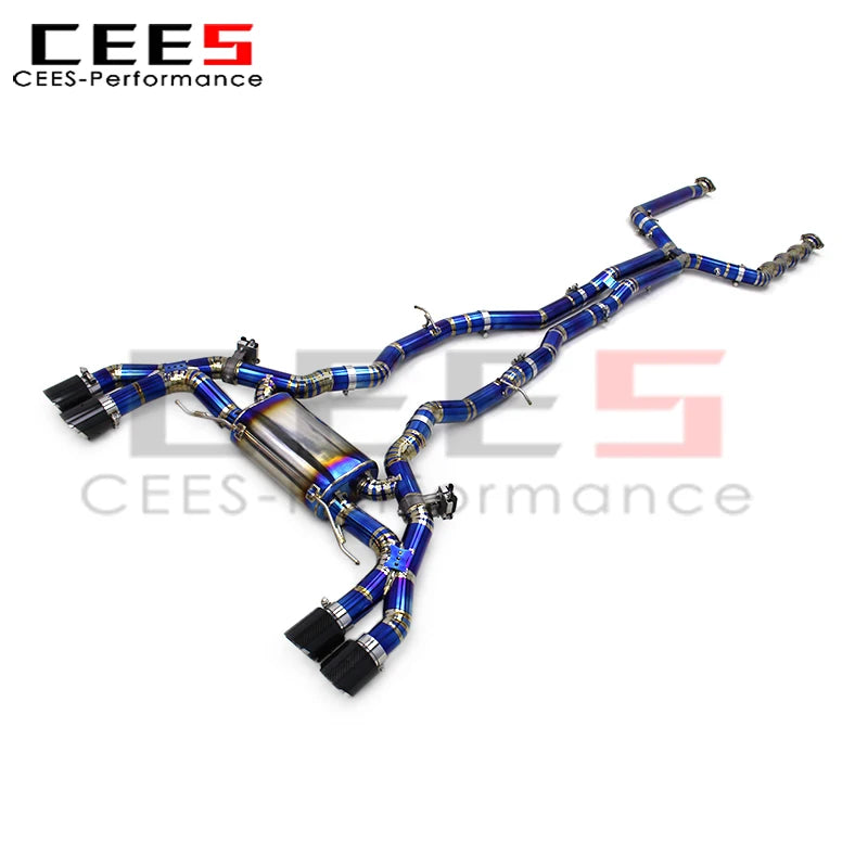 CEES Titanium Escape Catback Exhaust Muffler for BMW X3M/X4M Competition F97/F98 3.0T 2019-2023 Racing Exhaust System Assembly