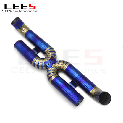 CEES For PORSCHE 911 992 Turbo S 3.8T 2020-2023 Performance Titanium Race version Exhaust Pipe Straight exhaust