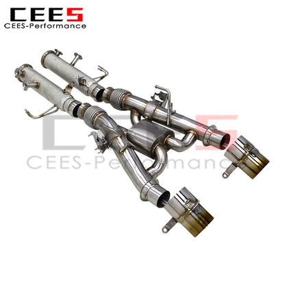 CEES Catback Exhaust Downpipe for Mclaren Artura 2021-2024 Titanium Exhaust Tips Stainless Steel Exhaust Pipe Muffler System