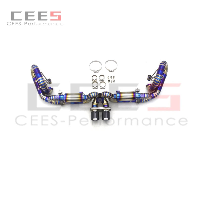 CEES Valve for Porsche 911 991.1 991 991 GT3 3.8T 2010-2016 Titanium Racing Exhaust Pipe Valvetronic Exhaudst Muffler System