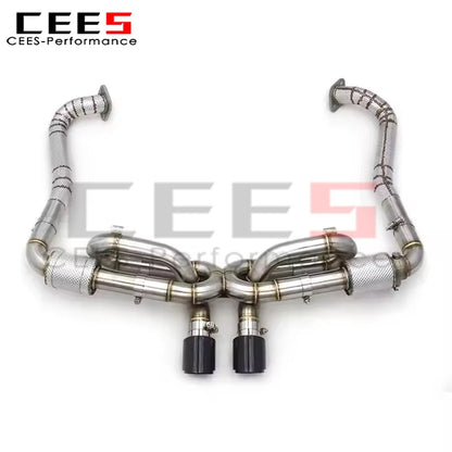 cees Tuning Catback Exhaust System for PORSCHE 718 Boxster/Cayman 2.0T 2016-2023 High Performance Stainless Steel Racing Exhaust