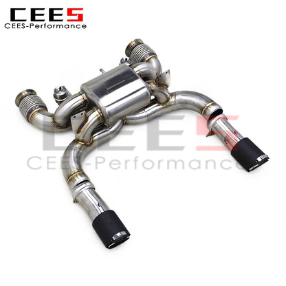 CEES  Valvetronic Exhaust Pipes for Mclaren 720S 4.0 2017-2019 Stainless Steel Exhaust Exhauster Sport Valved Muffler