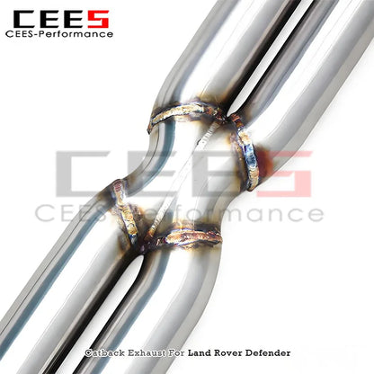 Land Rover Defender V8 5.0T 2020-2024 SS304 Valved Sport Exhaust System