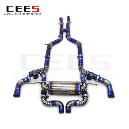 CEES for Mercedes-Benz AMG GTR/GT R C190 4.0T 2019-2023 Titanium Valvetronic Exhaust Pipe Muffler Catback Exhaust