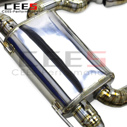 CEES Titanium Silver Escape Catback Exhaust Racing Exhaust System for BMW M2 G87 3.0T S55 2024 Car Escape Exhaust Muffler System