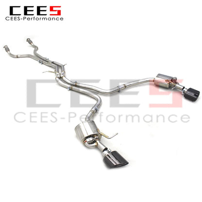 CEES exhaust pipes Catback Exhaust For Audi A7 3.0T 2012-2023 304 Stainless Steel Performance exhaust valve