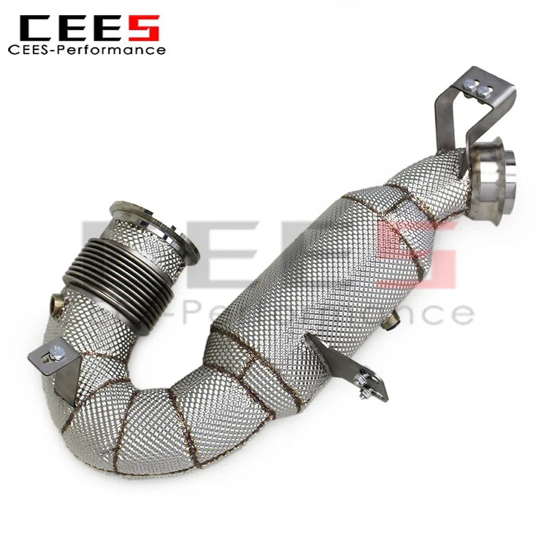 cees Downpipe Exhaust for Mercedes-Benz AMG GT53/GLE53/E53 3.0T 2020-2024 Stainless Steel Downpipe with Catalyst Exhaust Pipe