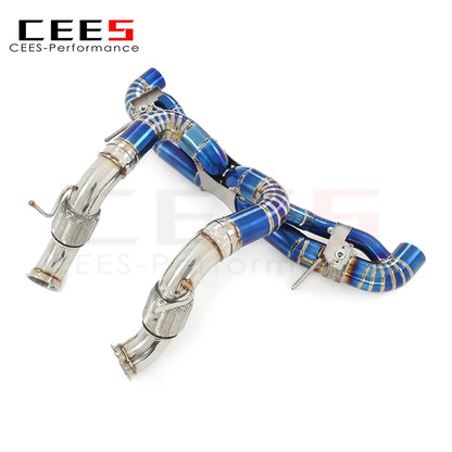 CEES Catback Exhaust System For Mclaren GT 4.0T 2019-2023 Titanium Performance Exhaust valve control Exhaust Pipe Muffler