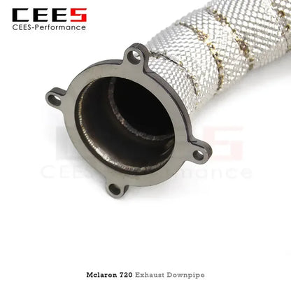 Mclaren 720S 4.0T 2017-2019 Stainless Steel High Flow Catted Downpipe with Catalyst Car Exhaust System