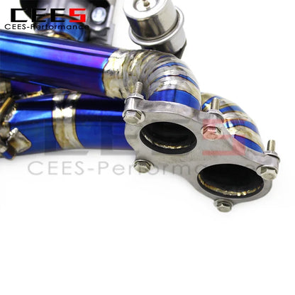 CEES Catback Exhaust System for Porsche 718 Cayman GT4 4.0L 2016-2021 Exhaust Pipe Muffler with Remote Control