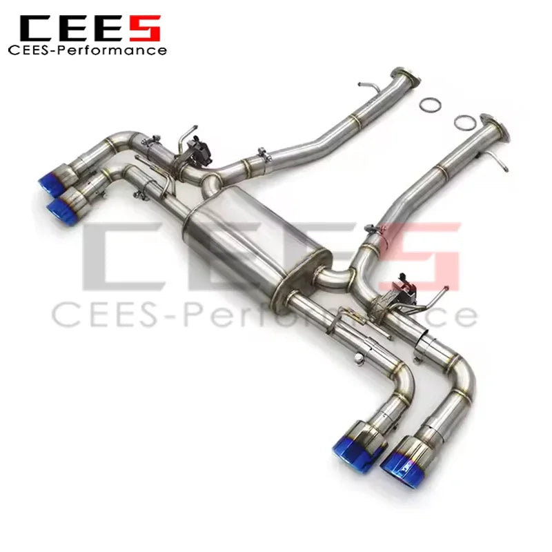 cees SS304 Stainless Steel Axle Exhaust for Lexus LC500/LC500H 3.5L 2016-2021 Tuning  Auto Parts Exhaust Pipe System Assembly