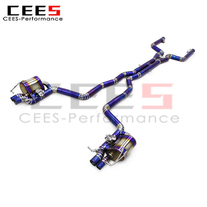 cees Tuning Catback Exhaust for Mercedes-Benz C63/C63S AMG W205 4.0T 2015-2020 Escape Titanium Valvetronic Exhaust Muffler