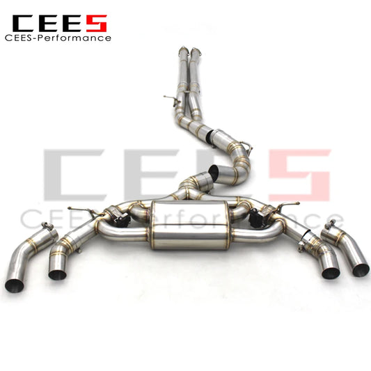 CEES For Audi RS3/TTRS 8Y 2.5T 2017-2023 304Stainless Steel Valve Catback Exhaust System with remote control Exhaust Muffler