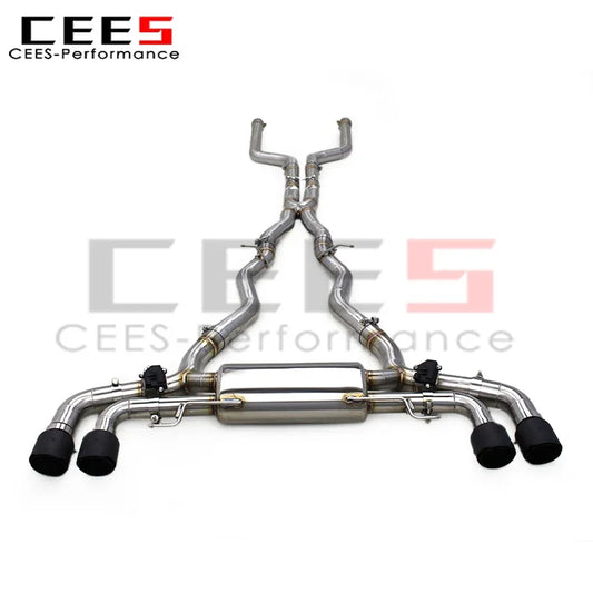 cees Exhaust Catback Assembly for BMW M8 F91/F92/F93 4.4T 2017-2023 Stainless Steel Exhaust Pipe Valvetronic Muffler System