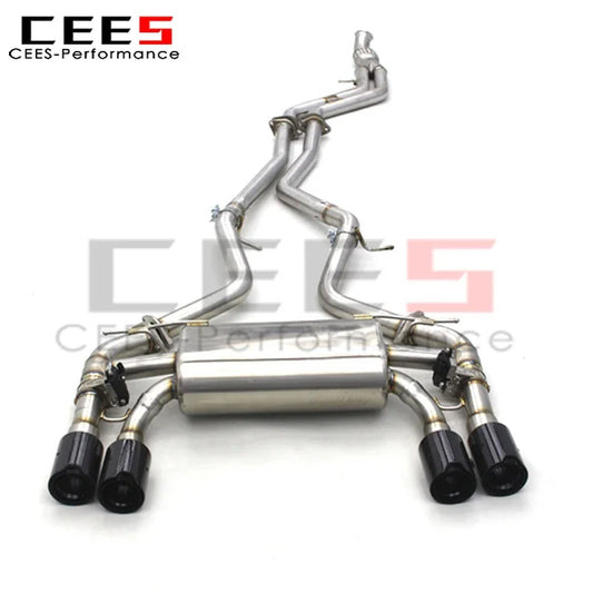 cees Catback Exhaust System for BMW M2 F87 3.0T 2016-2019 Stainless Steel Performance Valvetronic Exhaust Pipe Muffler Assembly