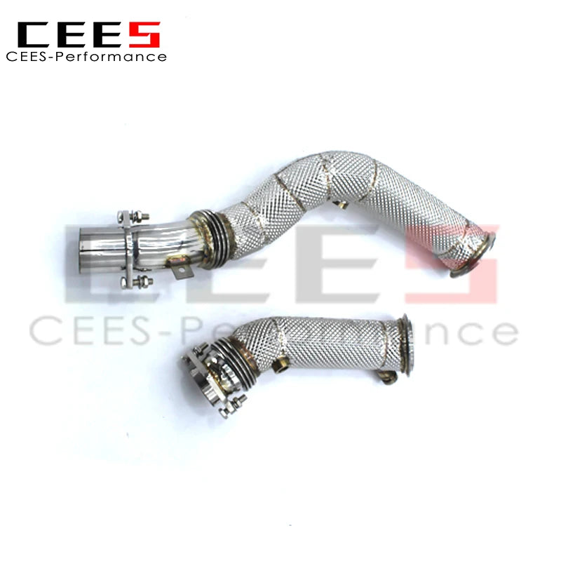 CEES M2 Competition High Quality Exhaust Downpipe Stainless Steel Catless downpipe without catalyst For BMW M2C F87 3.0T 2023