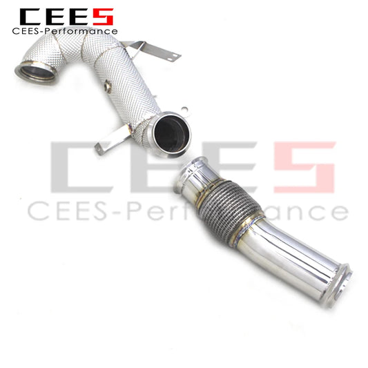 Downpipe For Mercedes-Benz A45 CLA45 National 6 2.0T 2014- SS304 stainless steel Catless downpipe without catalyst