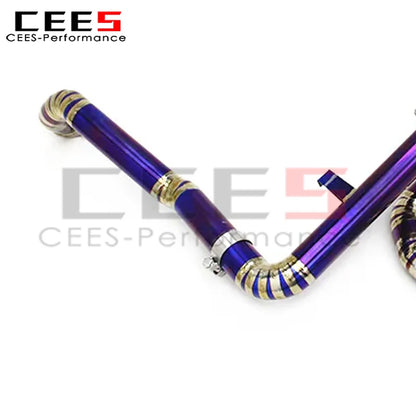 cees Catback Muffler for Porsche 718 Cayman/Boxster 2.5T/2.0T 2016-2022 Upgrades GT4 Street Car Titanium Pipe Exhaust System
