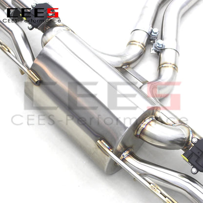 Catback Exhaust System For Porsche Cayenne E3 3.0T 2018-2023 Escape Stainless Steel Exhaust Pipe Muffler Downpipe