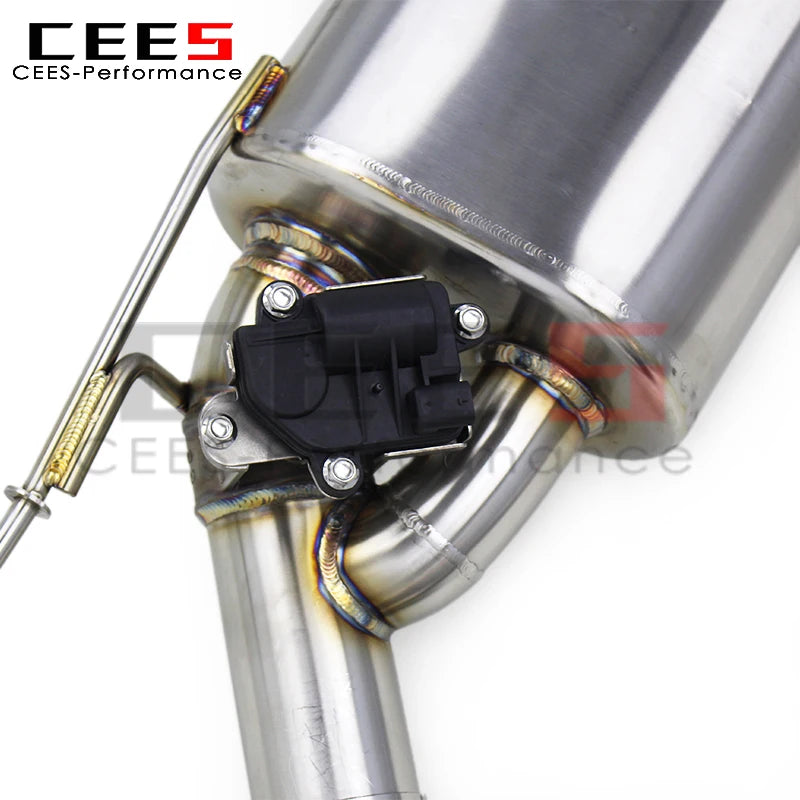 CEES Stainless Steel Valve Catback System For BMW M240/M240i F22/G42 3.0T 2017-2024 Exhaust Pipe Muffler With Carbon Fiber Tip