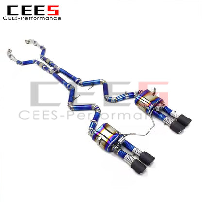 cees Performance Titanium Valve Catback Exhaust for BMW M3 E90 E92 E93 4.0L 2008-2013 Exhaust Pipe Muffler System with Catalyst