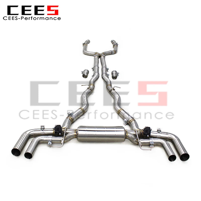 cees Catback Exhaust Pipes for BMW M850/M850i 4.4TT 2019-2023 Car Exhaust System Stainless Steel Exhaust Pipe Muffler Escape