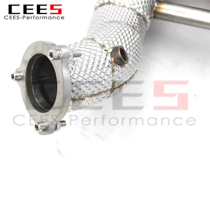 CEES Exhaust Downpipe for Porsche Cayenne COUPE 3.0T 2019-2023 Downpipe  Stainless steel Exhaust Pipe