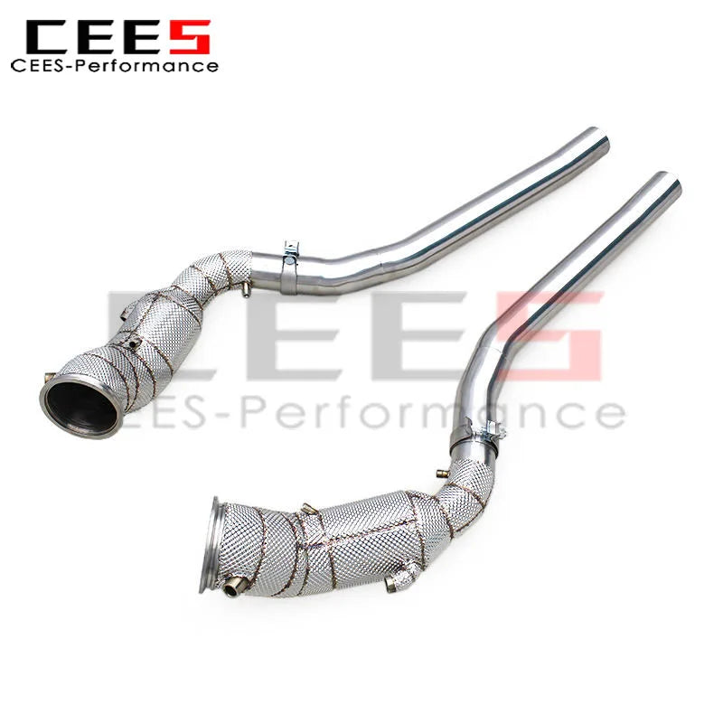 Ferrari Purosangue FUV V12 6.5L Stainless Steel Heat shield Downpipe Exhaust System