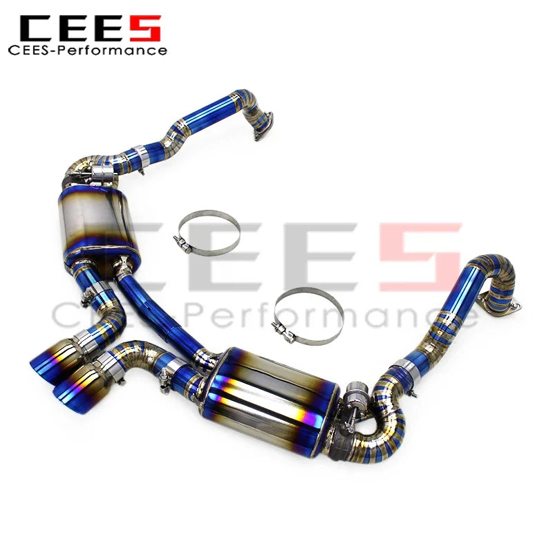 cees Catback Exhaust Pipes for PORSCHE CAYMAN 981 GTS 3.8L 2013-2015 Performance Titanium Escape Car Exhaust Pipe Muffler System