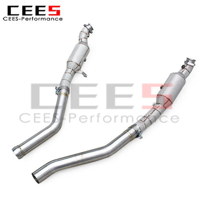 Mercedes-Benz ML63 AMG W164/M156 6.2L Stainless Steel Downpipe Exhaust System