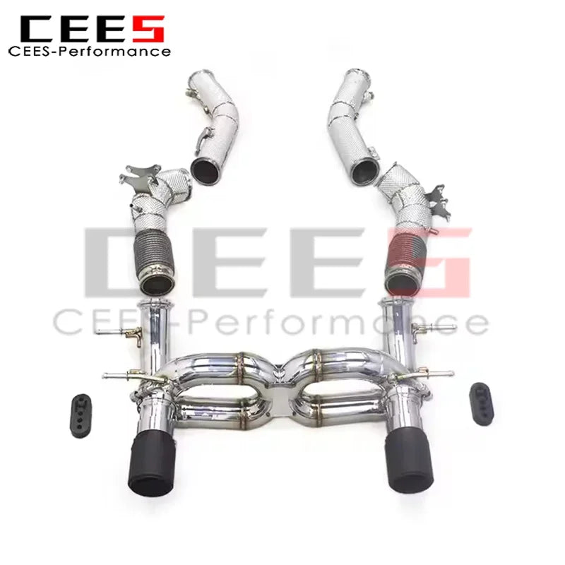 cees Valvetronic Exhaust Pipes for Maserati MC20 3.0T 2020-2024 Stainless Steel Exhaust Downpipe Car Accessories Exhaust System