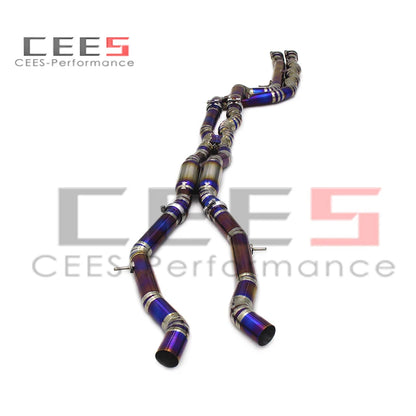 CEES For BMW M3/M4 F80/F82 3.0T 2015-2019 Titanium alloy Performance Equal length Mid pipe With resonator