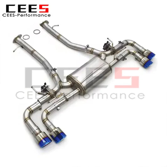 cees SS304 Stainless Steel Axle Exhaust for Lexus LC500/LC500H 3.5L 2016-2021 Tuning  Auto Parts Exhaust Pipe System Assembly