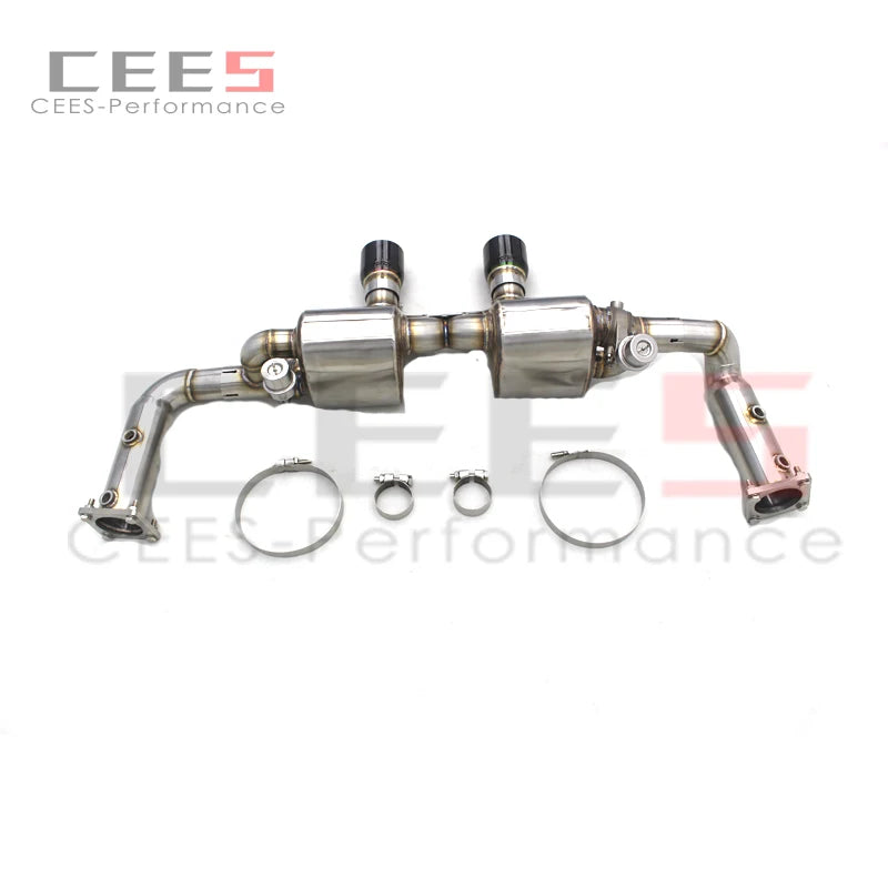 CEES Catback Exhaust System For Porsche 911 991.2 GTS 2011- Stainless Steel Exhaust manifold Downpipe Exhaust Pipe