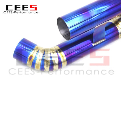 CEES For PORSCHE 911 992 Turbo S 3.8T 2020-2023 Performance Titanium Race version Exhaust Pipe Straight exhaust