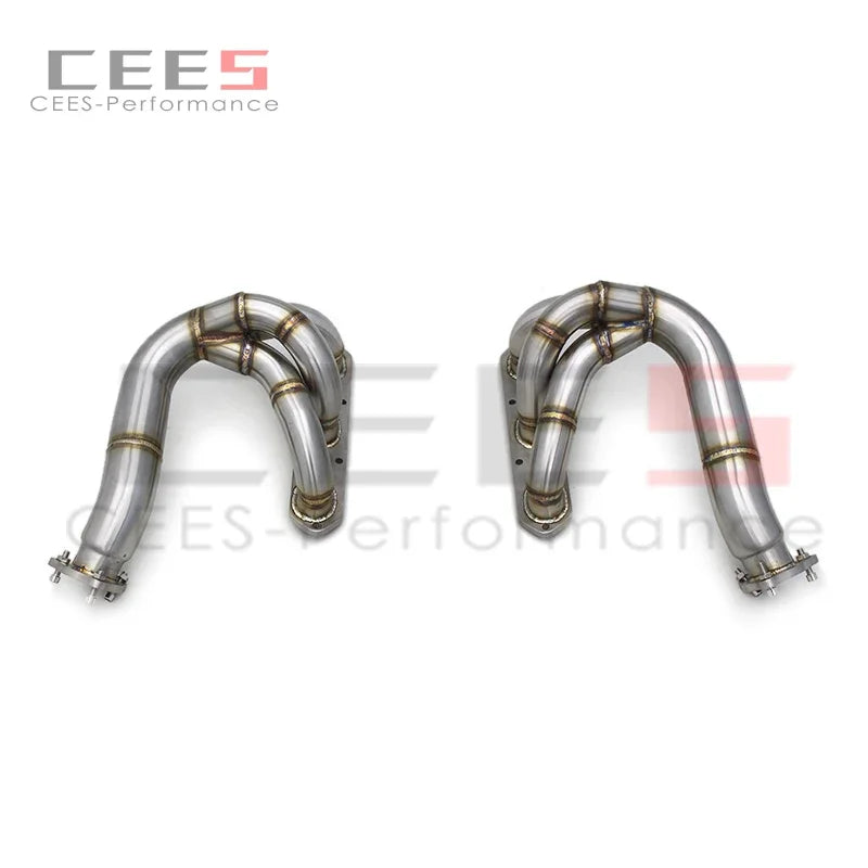 CEES Lengthening Exhaust manifold For Porsche Boxster/Cayman 987.2 2008-2012 Car Exhaust System Stainless Steel Exhaust Pipe