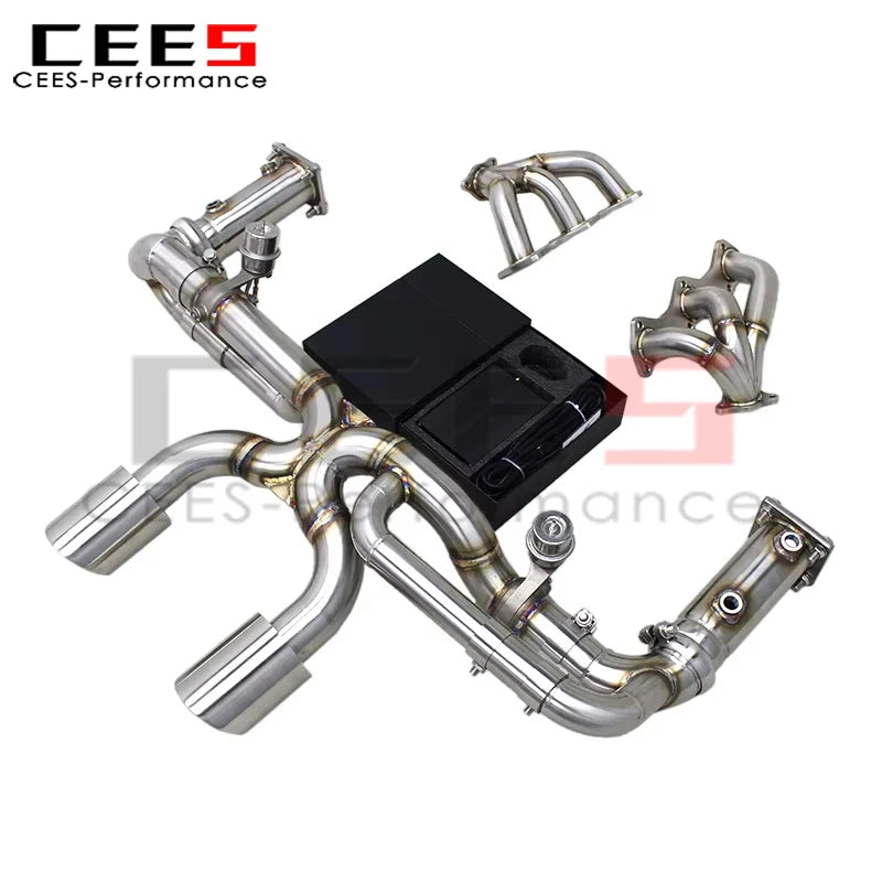 cees Vacuum Valve Catback Exhaust System for Porsche 911 991 991.2 Carrera 3.0T 2016-2018 Upgrades GT3 Engine Exhaust Manifold