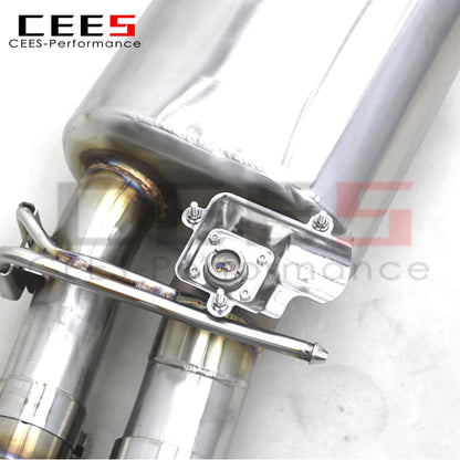 CEES High quality Catback Exhaust pipes For Audi S6/S7 C7 4.0T 2013-2018 Stainless Steel exhaust valve exhaust systems