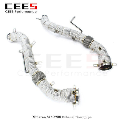 CEES for Mclaren 540C/570/570S/570GT 2015-2018 Racing Car Exhaust Stainless Steel no valve exhaust，no cat downpipe