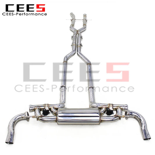 cees Catback Exhaust for Mercedes-Benz LS500/GLS500 X166 V8 4.7T 2017-2023 SUS304 Performance Exhaust Pipe Muffler Valve System