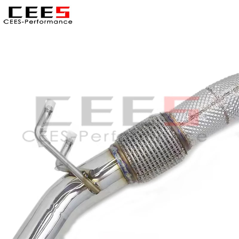 cees Downpipe Exhaust Pipes for VW Golf 8R 2.0T 2019-2023 High Performance Stainless Steel Car Escape Exhaust System Assembly